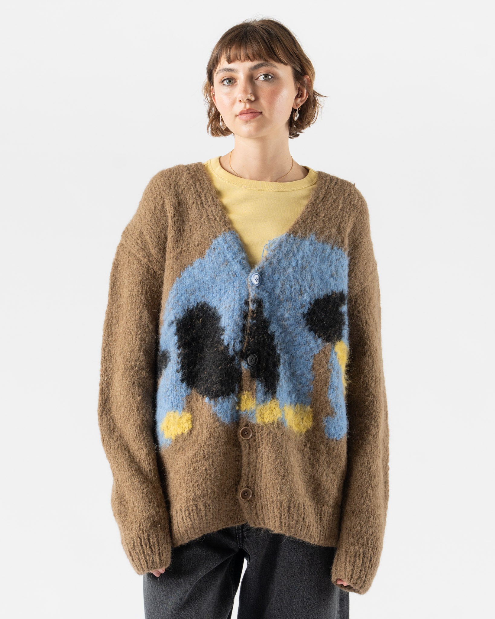 Wild Animals Elephant Cheetah Cardigan