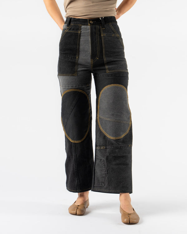 WildRootz Reworked Jeans in Black/Grey