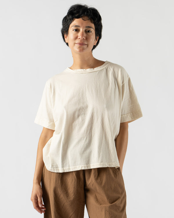 Wol Hide Box Tee in Natural