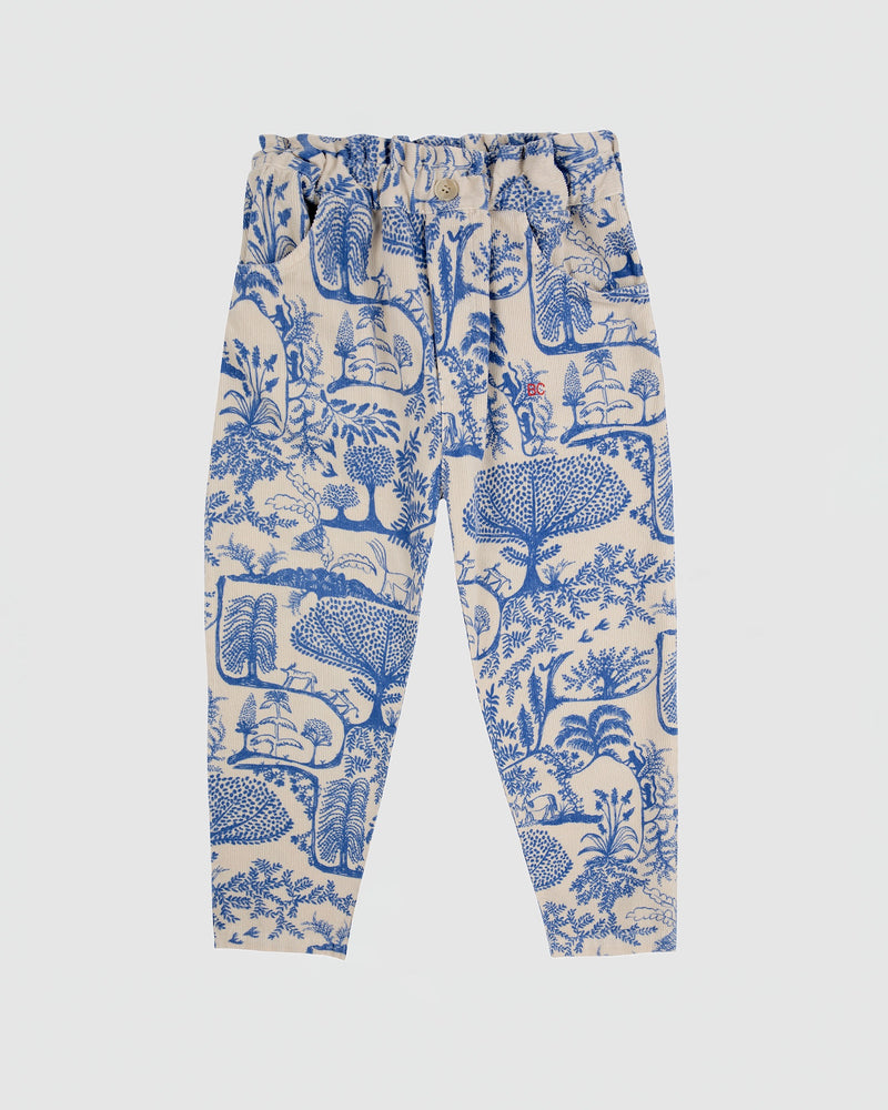 Bobo Choses Wonderland All Over Micro Corduroy Paperbag Pants