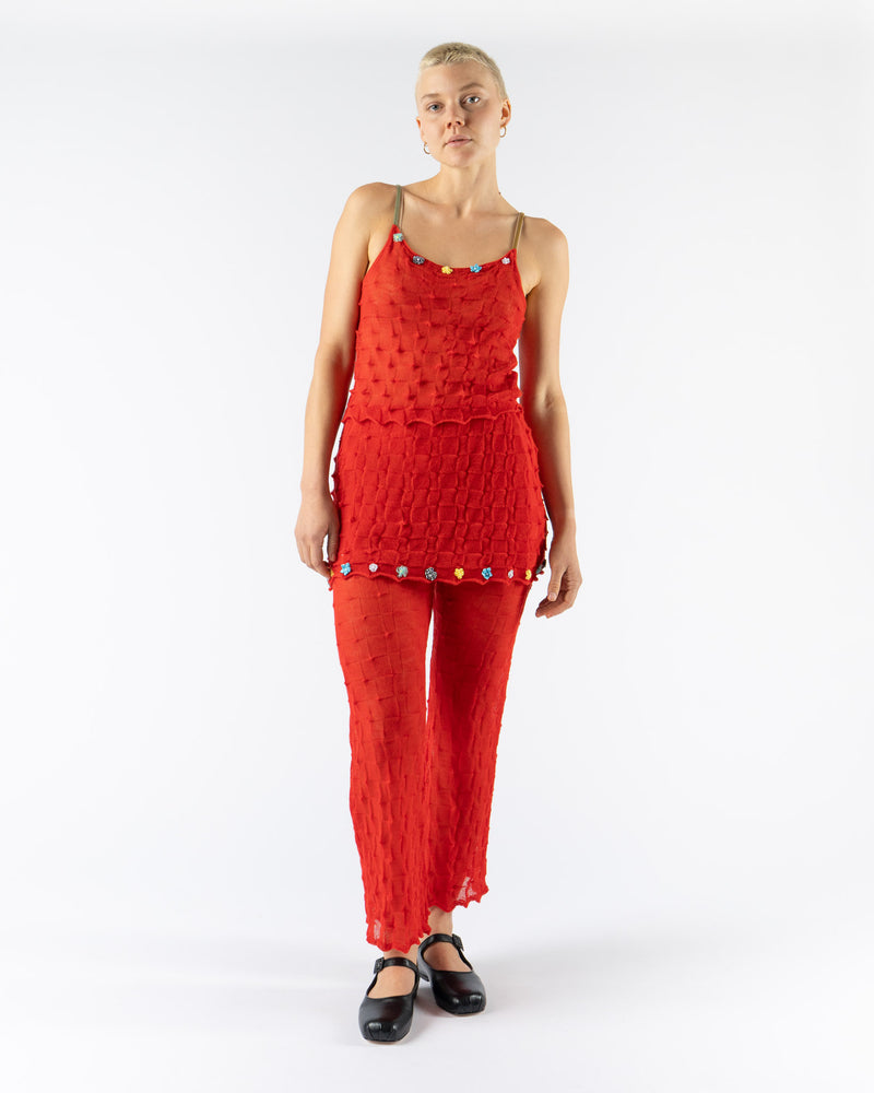 YanYan Borlor Pant with Skirt in Red