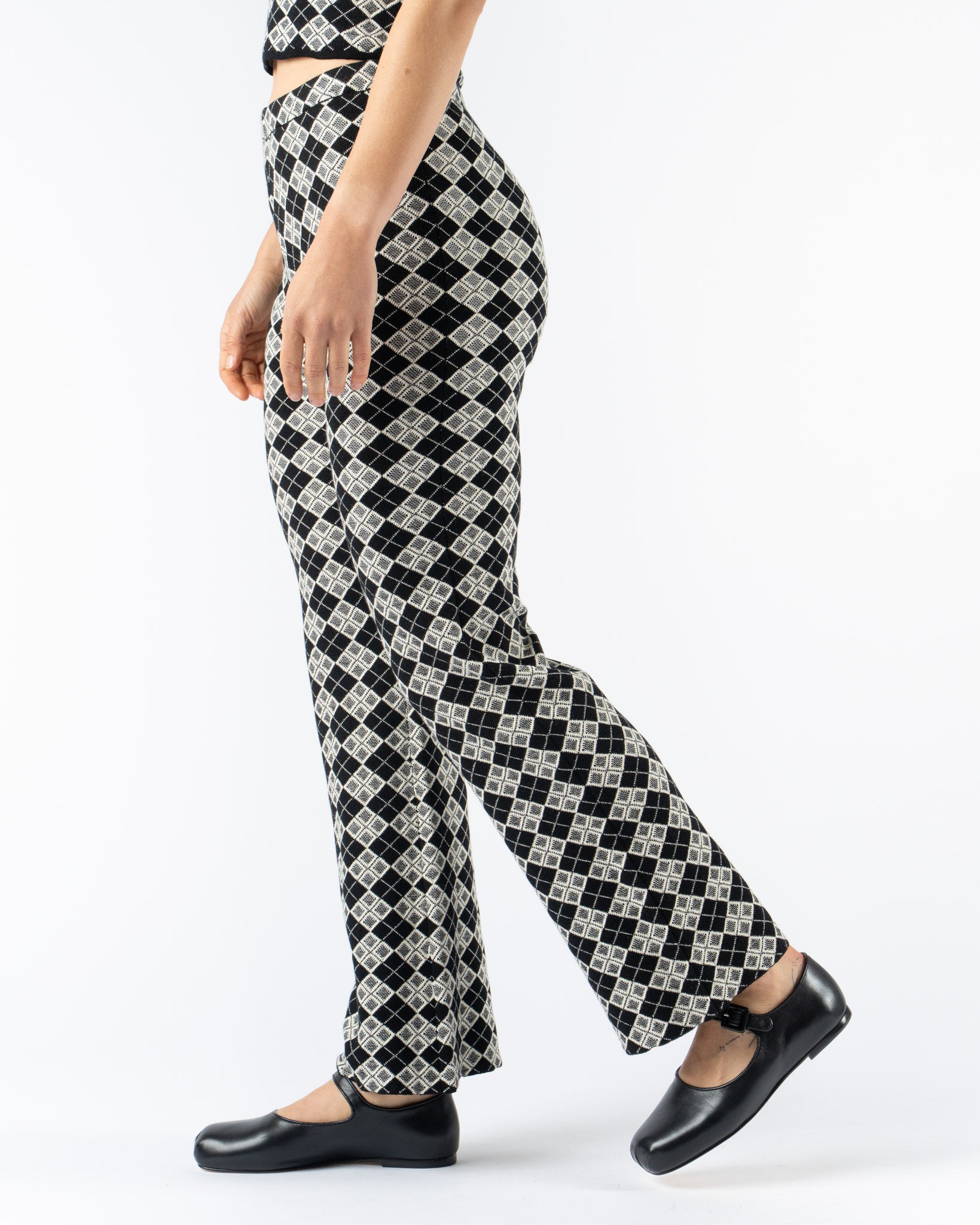YanYan Argyle Slim Pant