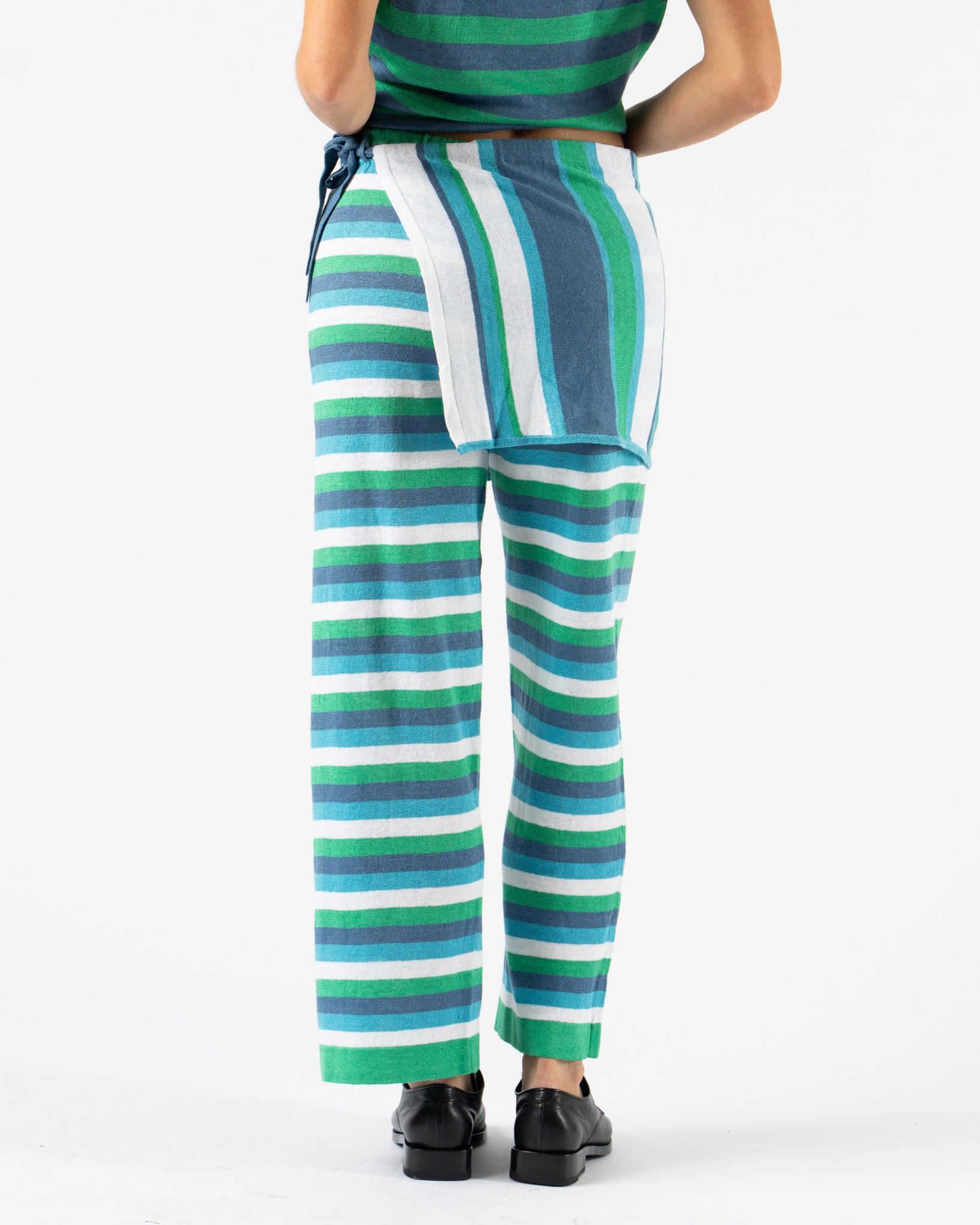 YanYan Linen Baggy Beach Pant with Apron