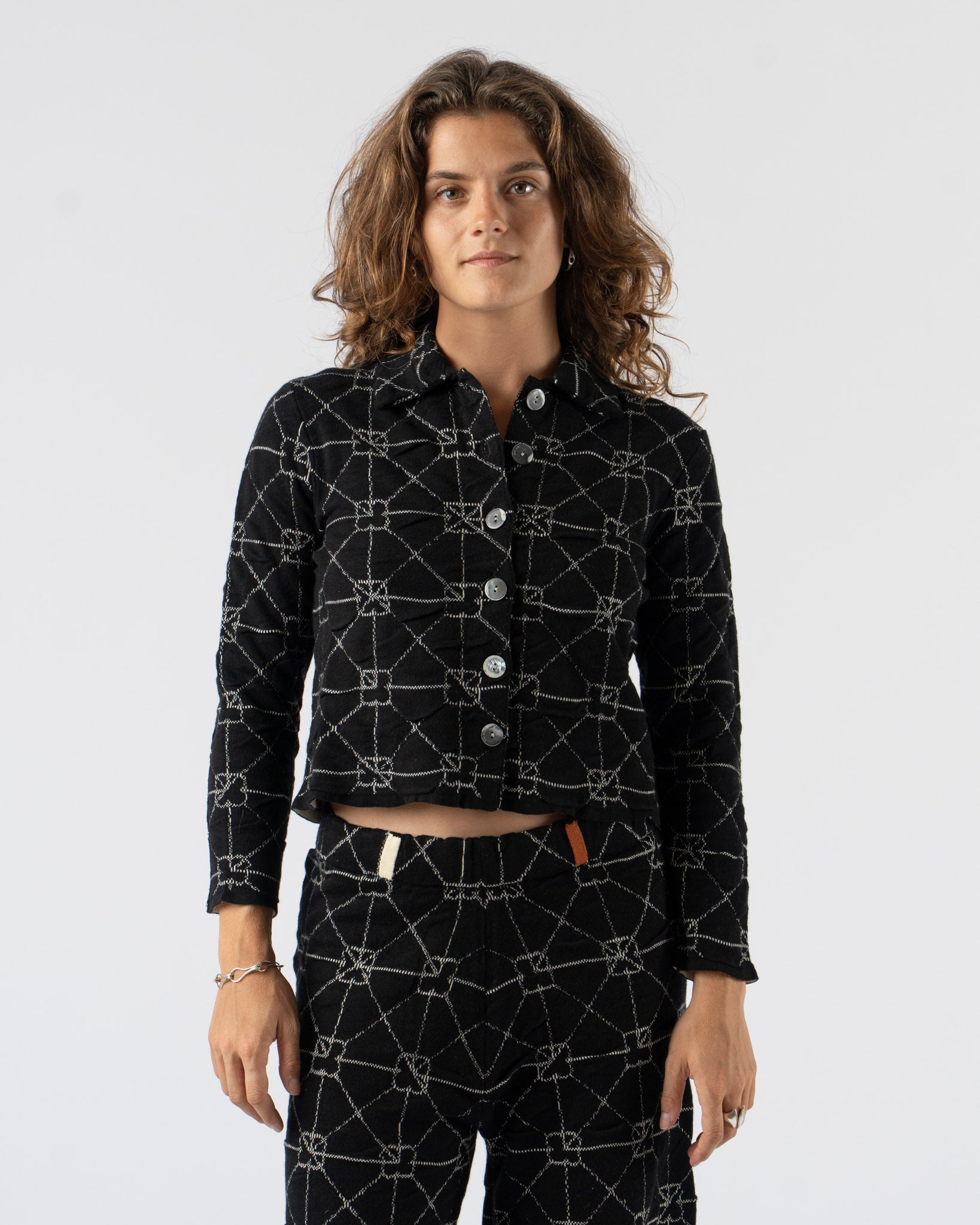 YanYan June Shrunken Work Jacket in Black