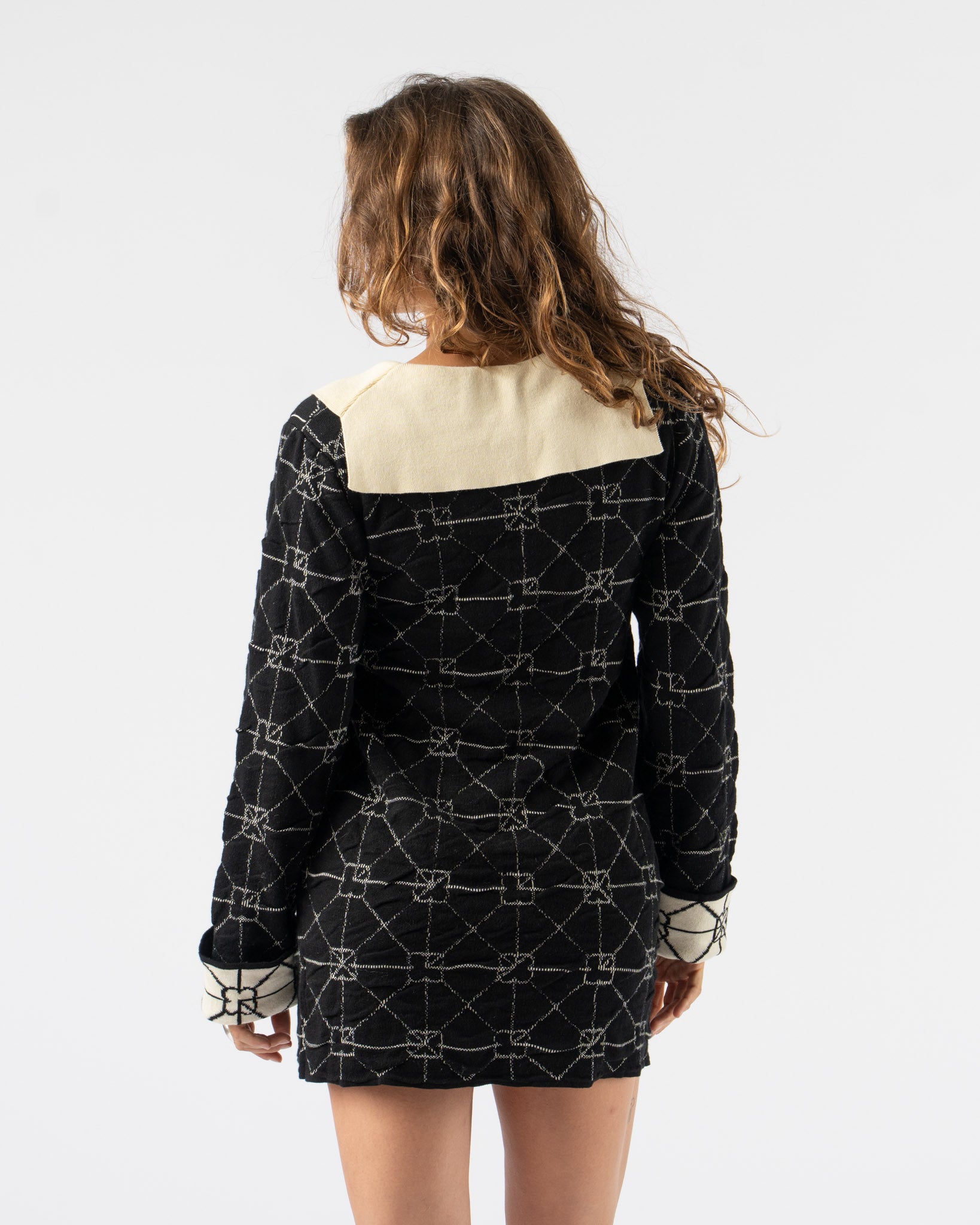 YanYan June Sailor Dress in Black