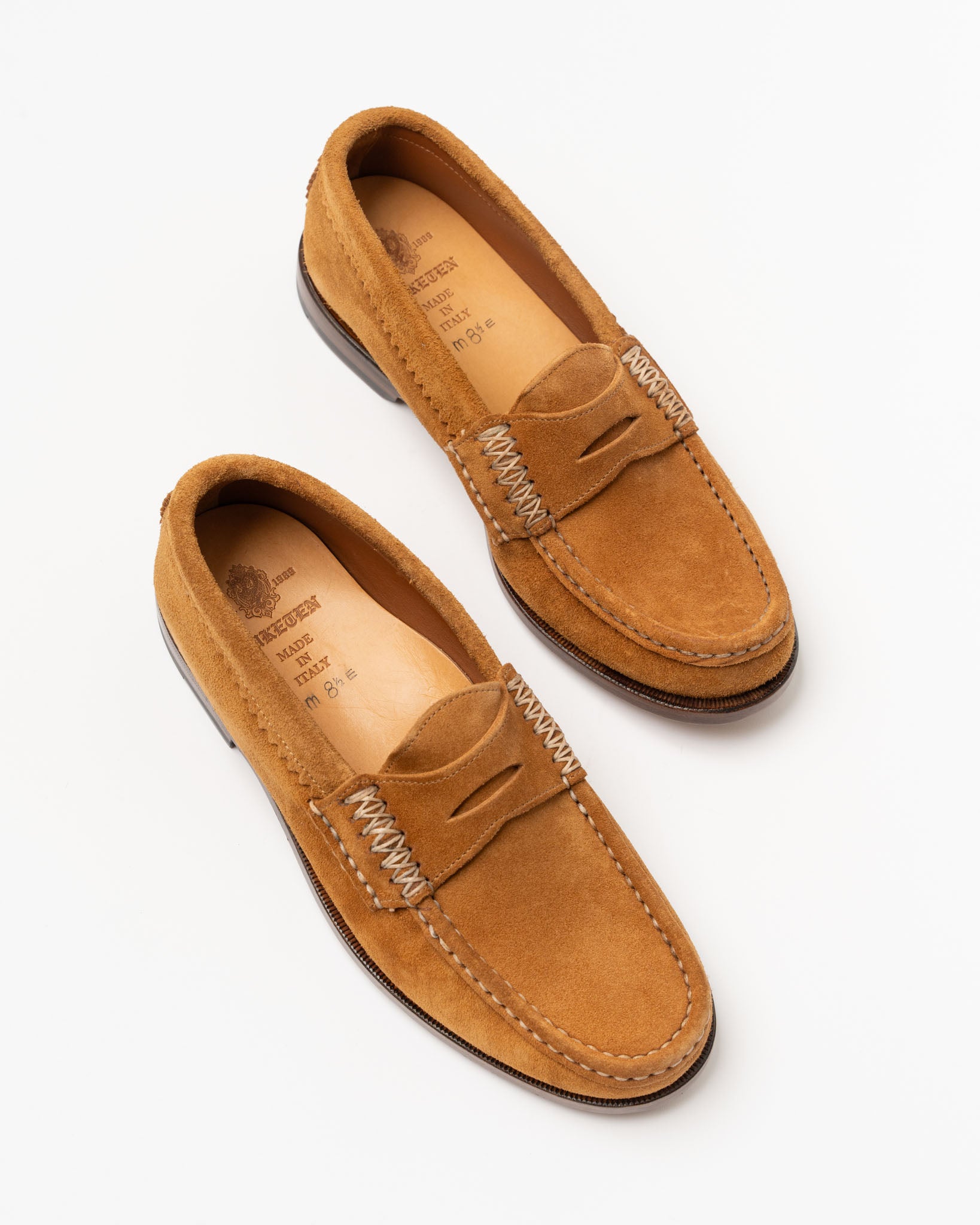 Yuketen Rob's Loafer with Leather Sole in Tosca G Brown