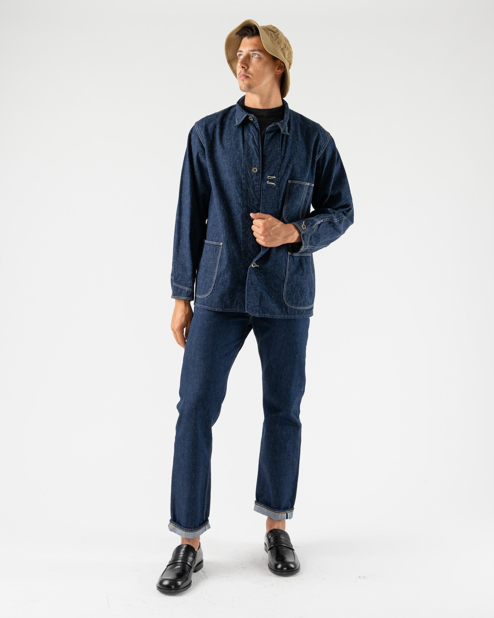 orSlow 1940's Coverall in One Wash Curated at Jake and Jones