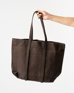 Amiacalva-Large-Light-Ounce-Canvas-Tote-in-Chocolate-jake-and-jones-santa-barbara-boutique-curated-slow-fashion