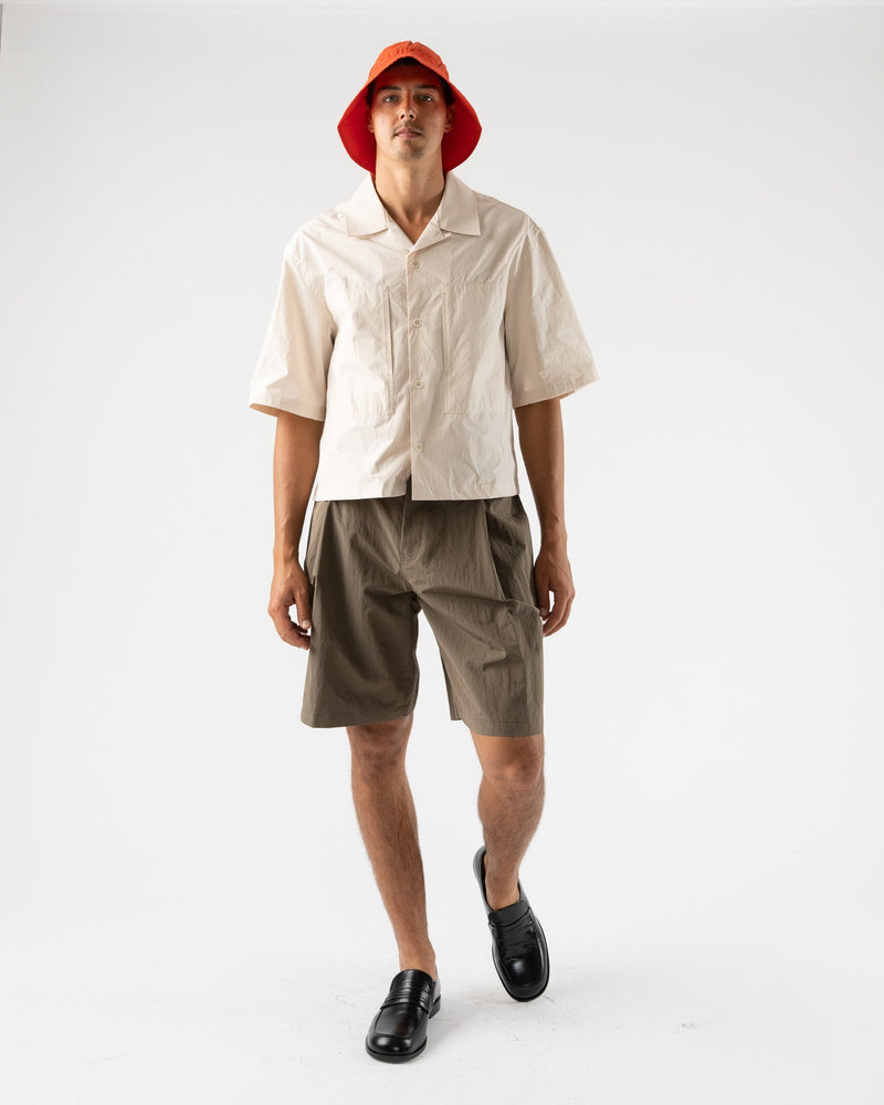 Amomento Ripstop Fatigue Short in Brown Curated at Jake and Jones