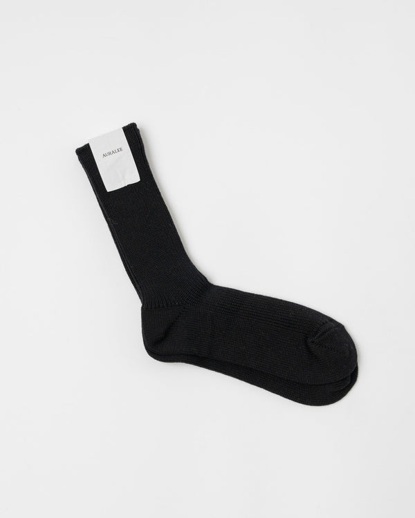Auralee-Cotton-Cashmere-Low-Gauge-Socks-in-Black-Santa-Barbara-Boutique-Jake-and-Jones-Sustainable-Fashion