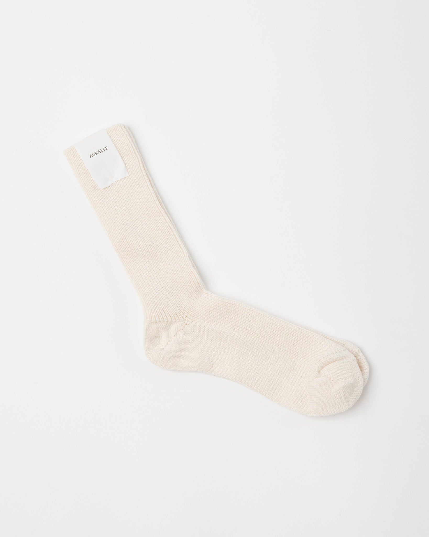 Auralee-Cotton-Cashmere-Low-Gauge-Socks-in-Ivory-Santa-Barbara-Boutique-Jake-and-Jones-Sustainable-Fashion
