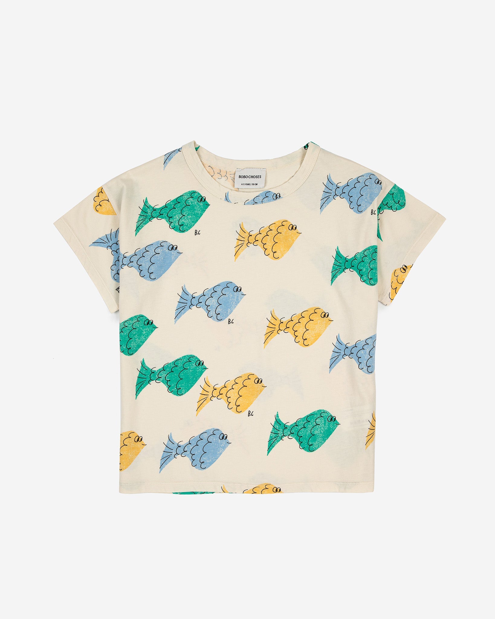 Bobo Choses Kids Multicolor Fish All Over T-Shirt