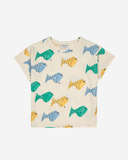 Bobo Choses Kids Mulitcolor Fish All Over T-Shirt