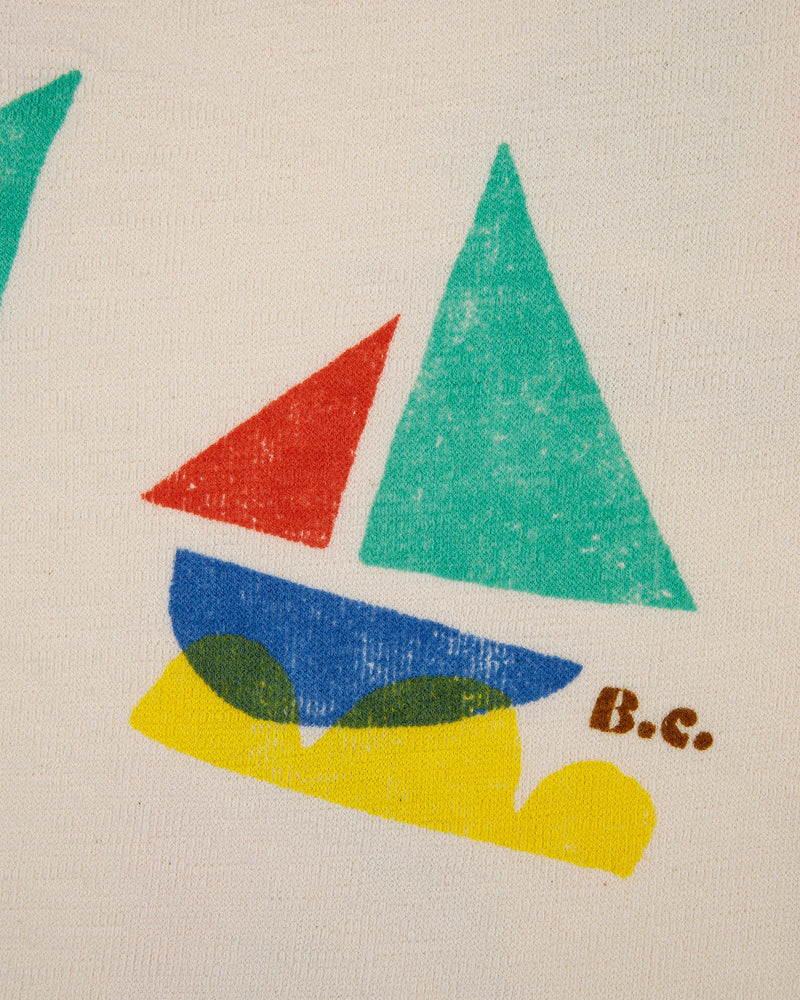 Bobo Choses Kids Multicolor Sail Boat All Over Bermuda Shorts