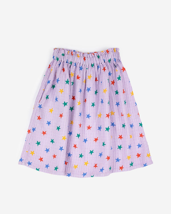 Bobo Choses Kids Multicolor Stars All Over Woven Midi Skirt