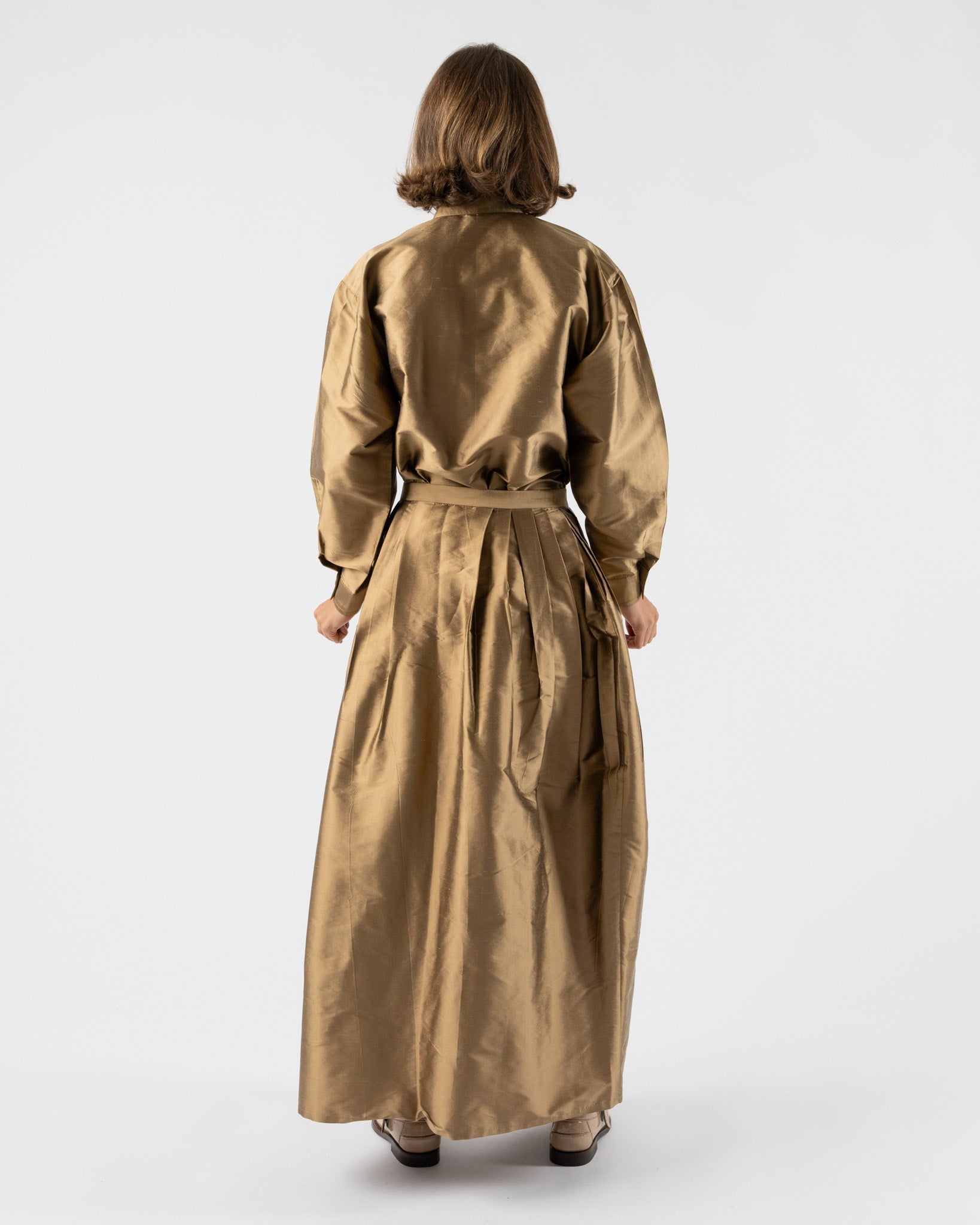 Chelsea-Mak-Athena-Skirt-in-Copper-Santa-Barbara-Boutique-Jake-and-Jones-Sustainable-Fashion