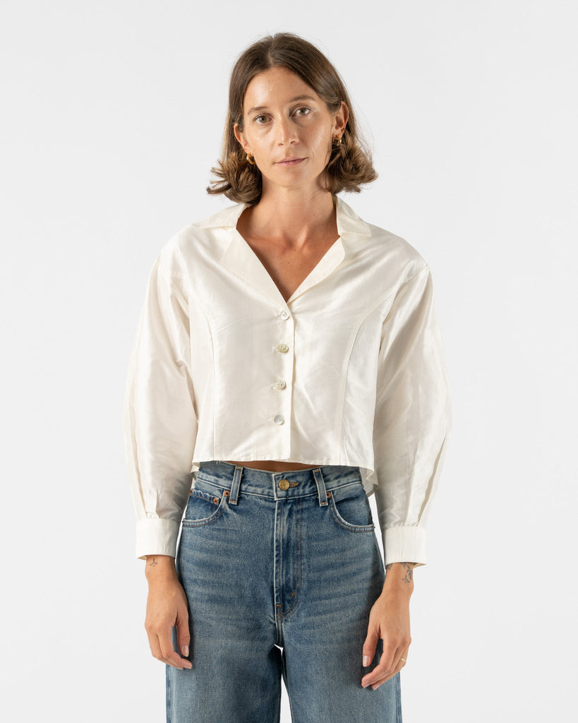 Chelsea Mak Bianca Blouse in White Curated at Jake and Jones