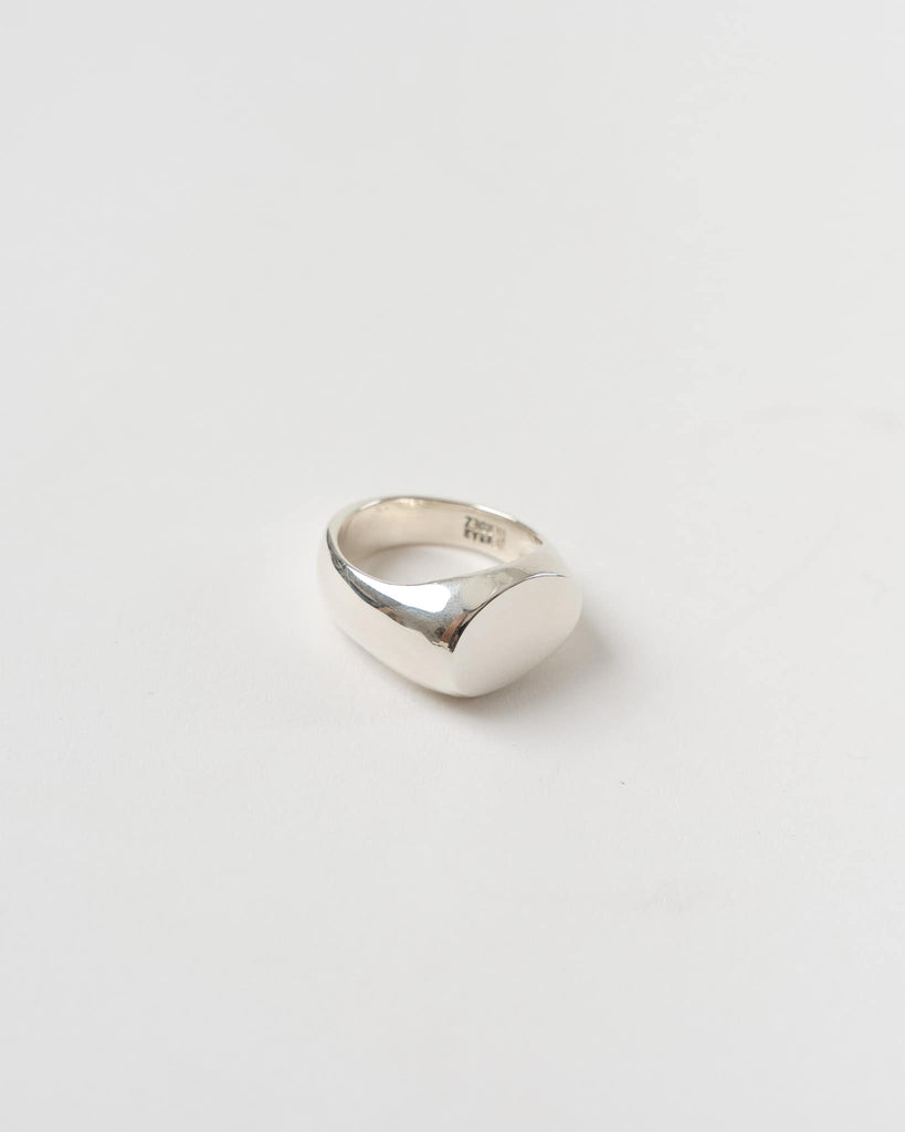 Hernán Herdez Irregular Signet Ring in Sterling Silver