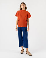 Pleats Please Issey Miyake Mist August Top in Dark Orange Curated