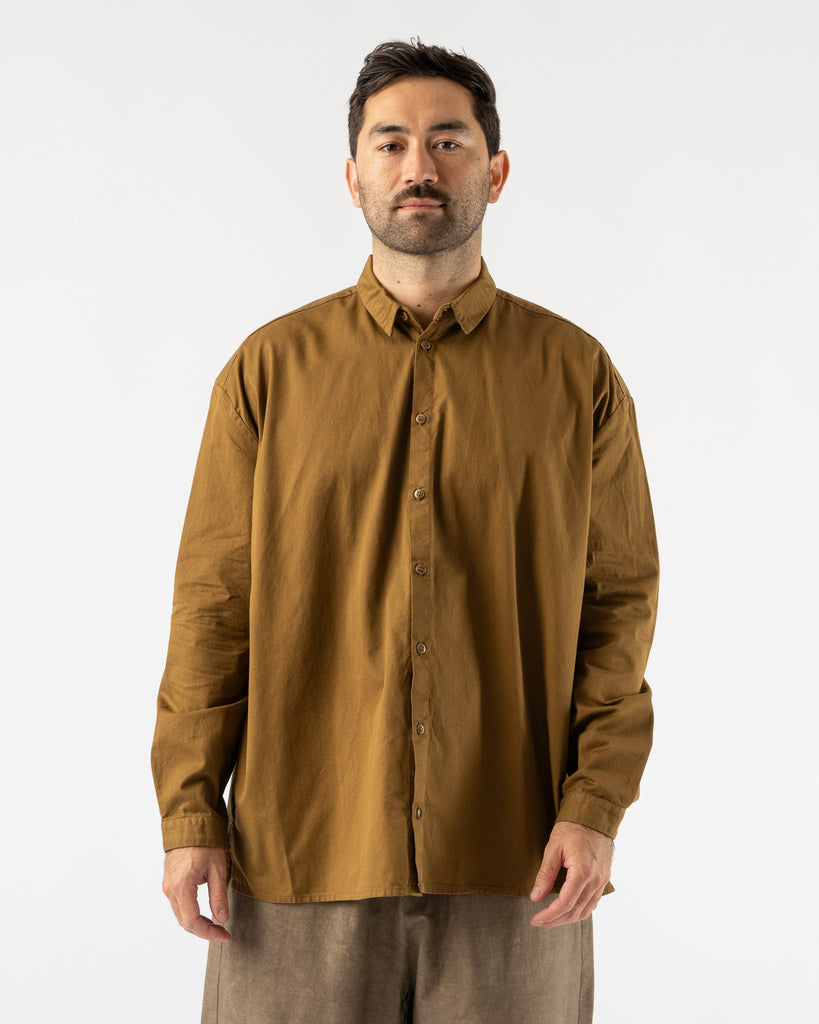 Toogood Draughtsman Shirt in Cotton Twill Bronze