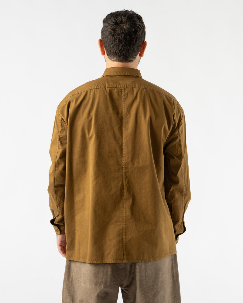Toogood Draughtsman Shirt in Cotton Twill Bronze Curated at Jake