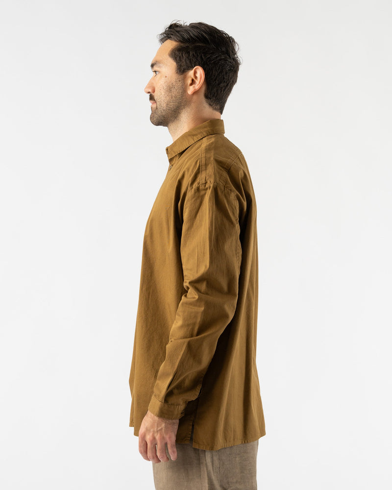 Toogood Draughtsman Shirt in Cotton Twill Bronze Curated at Jake 