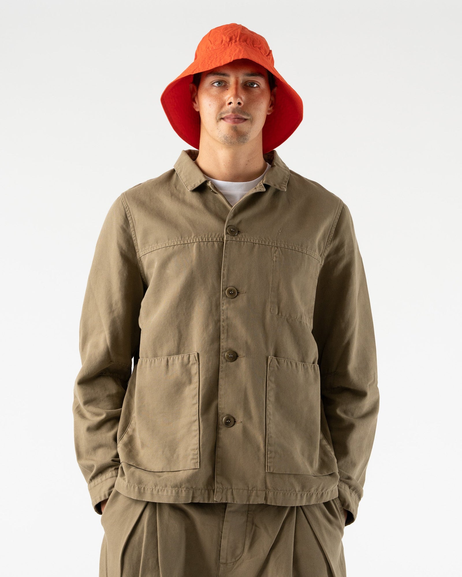Toogood Carpenter Jacket in Khaki Curated at Jake and Jones