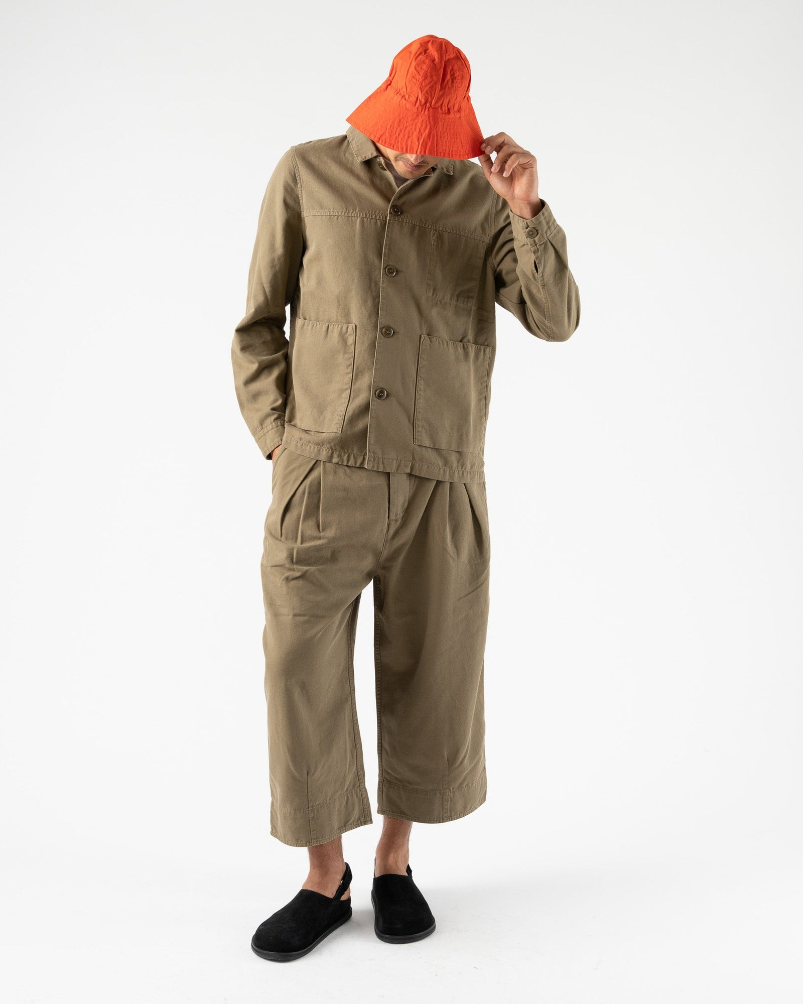 Toogood Carpenter Jacket in Khaki Curated at Jake and Jones