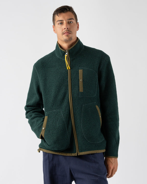 Alex-Mill-Alta-Sherpa-Jacket-in-Dark-Green-Santa-Barbara-Boutique-Jake-and-Jones-Sustainable-Fashion