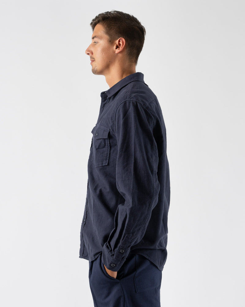 Alex-Mill-Frontier-Shirt-in-Chamois-in-Navy-Santa-Barbara-Boutique-Jake-and-Jones-Sustainable-Fashion