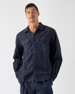 Alex-Mill-Frontier-Shirt-in-Chamois-in-Navy-Santa-Barbara-Boutique-Jake-and-Jones-Sustainable-Fashion