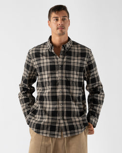 Alex-Mill-Mill-Shirt-in-Black/Ivory-Tartan-Santa-Barbara-Boutique-Jake-and-Jones-Sustainable-Fashion