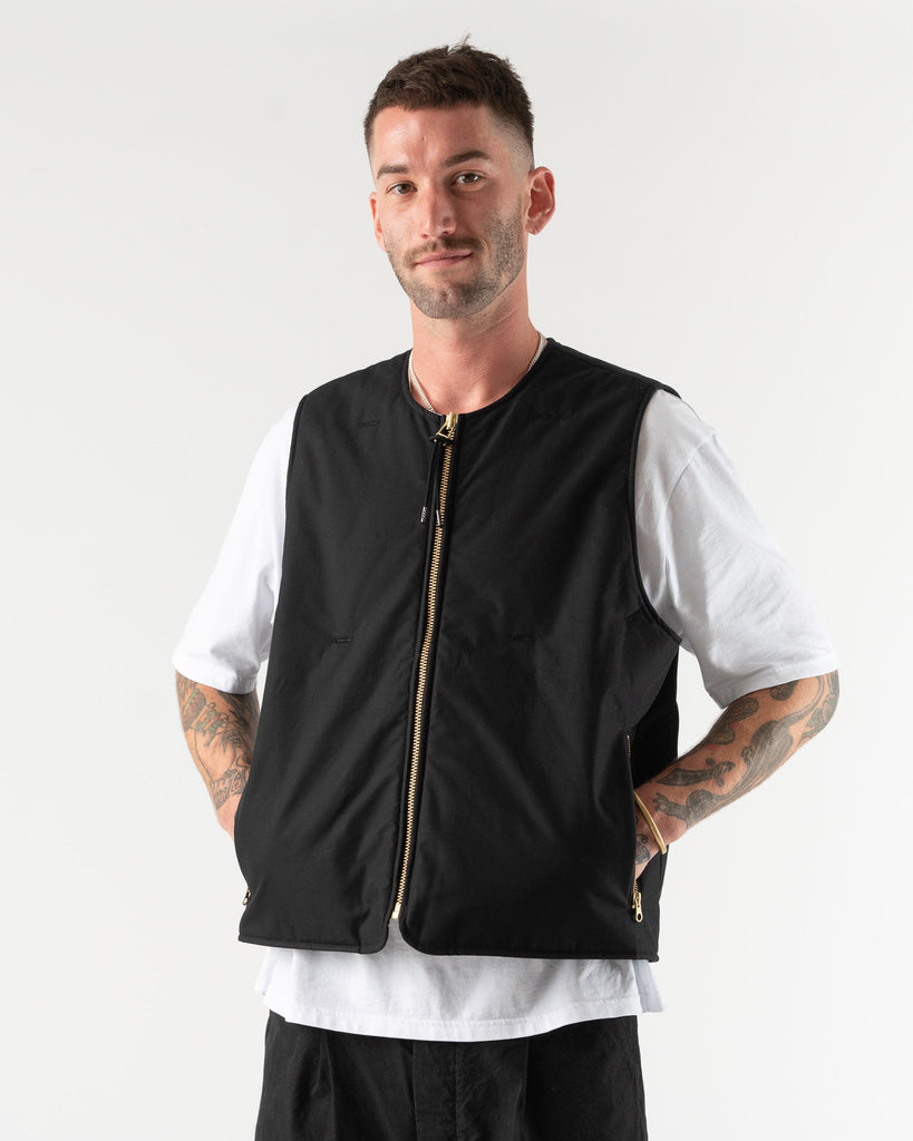 Applied Art Forms AM2-1C Ventile Cotton Liner Vest in Black