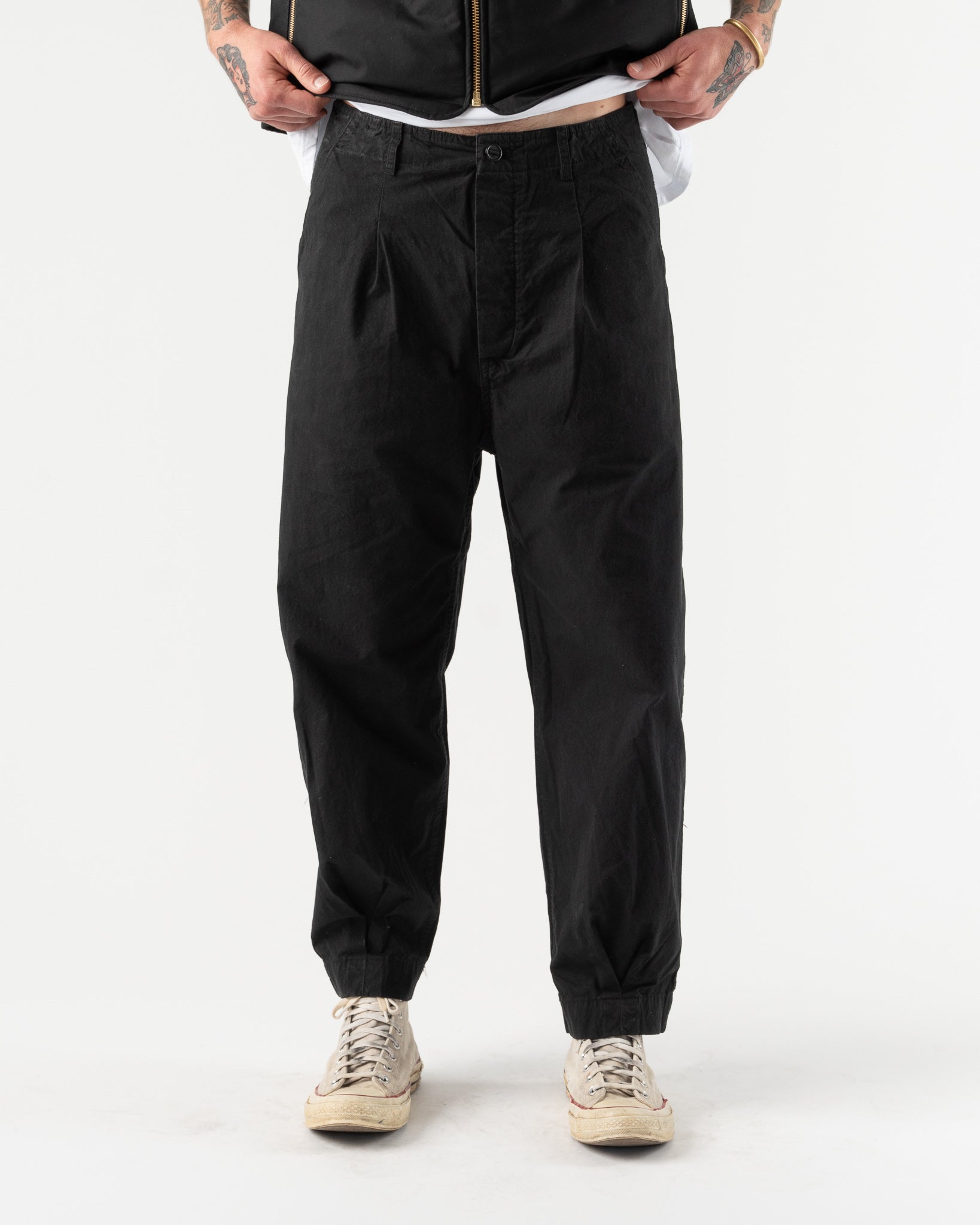 Applied Art Forms Dm1-1 Japanese Cargo Pant In Black Curated At Jake 