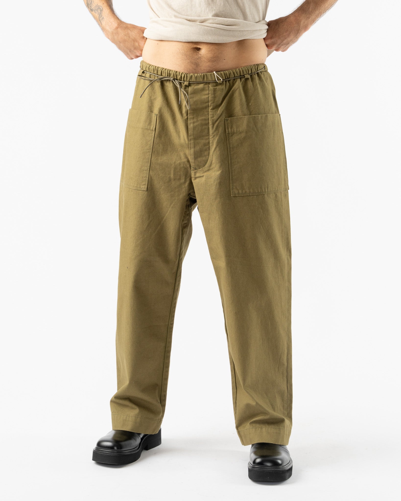 Applied-Art-Forms-DM1-5-Fatigue-Pant-in-Military-Green-Santa-Barbara-Boutique-Jake-and-Jones-Sustainable-Fashion