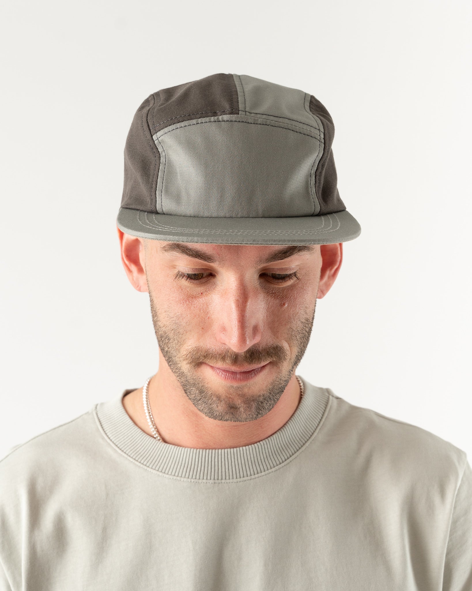 applied-art-forms-uu1-3-multi-panel-cap-in-medium-grey-mfw22-jake-and-jones-a-santa-barbara-boutique