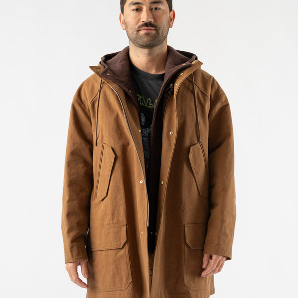 Auralee Washed Heavy Canvas Liner Coat Curated at Jake and Jones