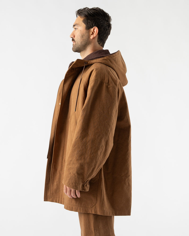 Auralee Washed Heavy Canvas Liner Coat Curated at Jake and Jones