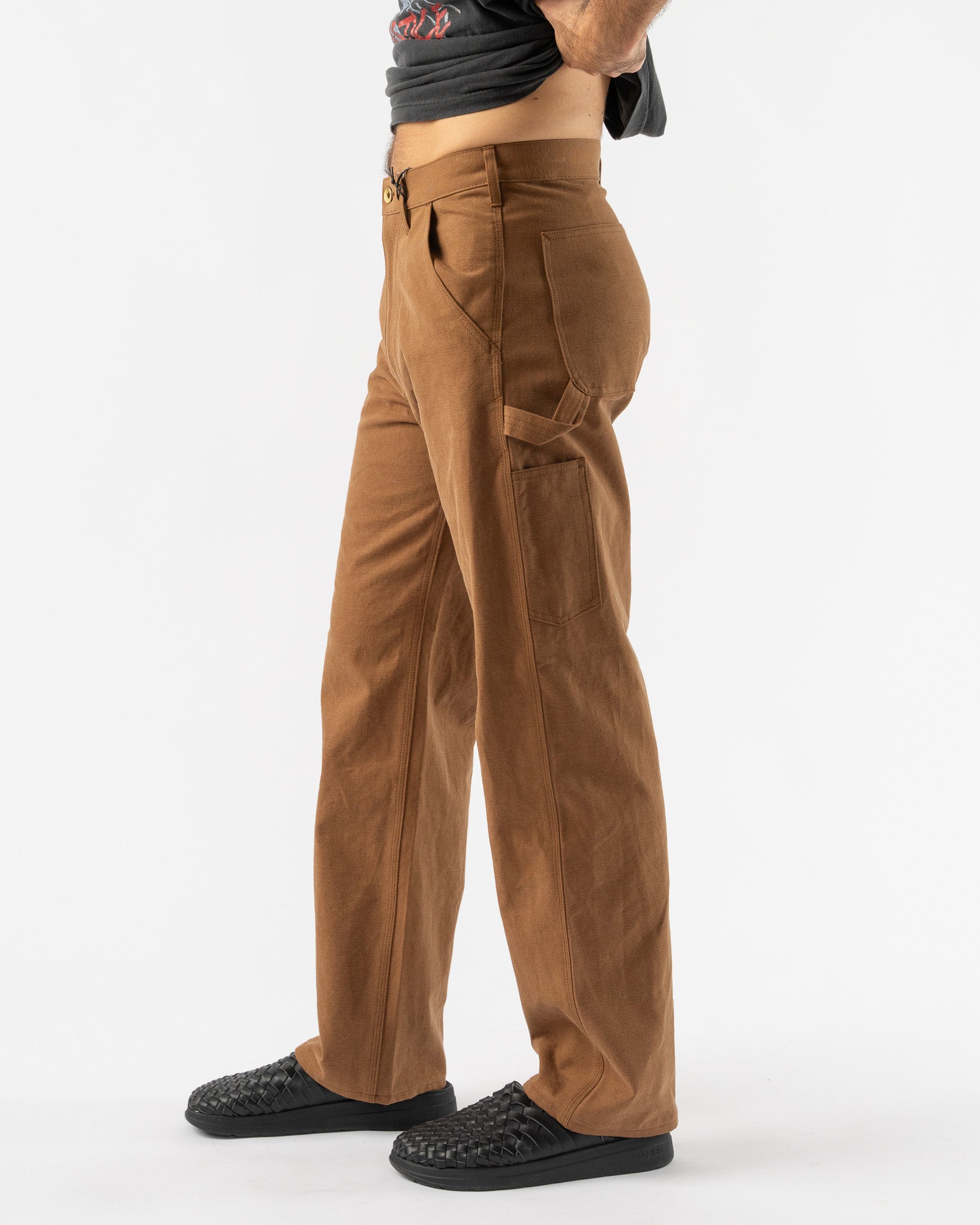 パンツ AURALEE WASHED HEAVY CANVAS PANTS AURALEE WASHED HEAVY CANVAS PANTS BROWN | TODAY CLOTHING