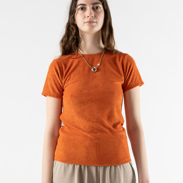 Baserange Omo Tee in Ven Orange Curated at Jake and Jones