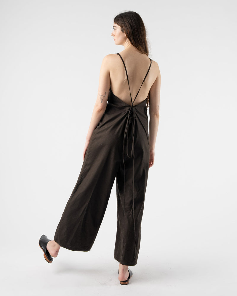 Otay Jumpsuit black 100% silk – Baserange