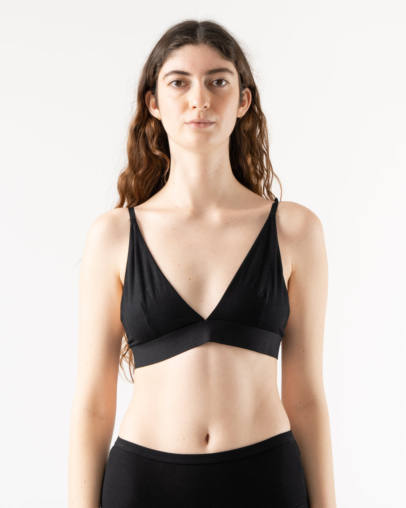 Baserange Rib Triangle Bra - Off White