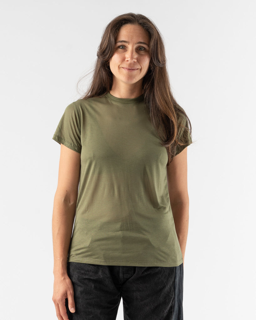 Baserange Tee Shirt in Apache Green Curated at Jake and Jones