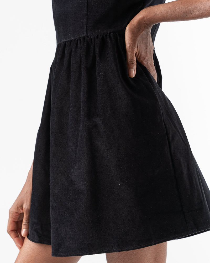 batsheva-square-neck-mini-prairie-dress-in-black-velvet-rsrt23-jake-and-jones-a-santa-barbara-boutique-curated-slow-fashion
