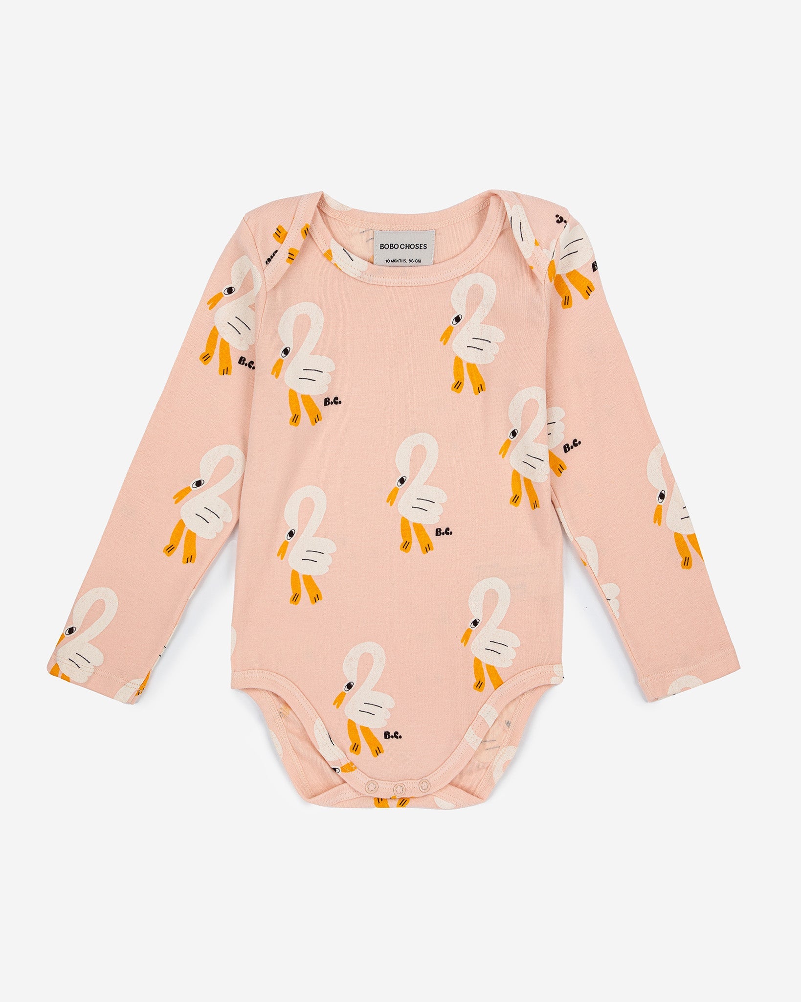 Bobo Choses Baby Pelican All Over Long Sleeve Body