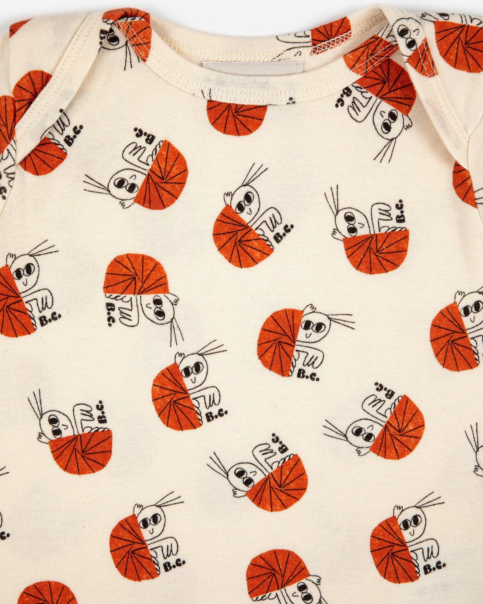 Bobo Choses Baby Hermet Crab All Over Short Sleeve Body