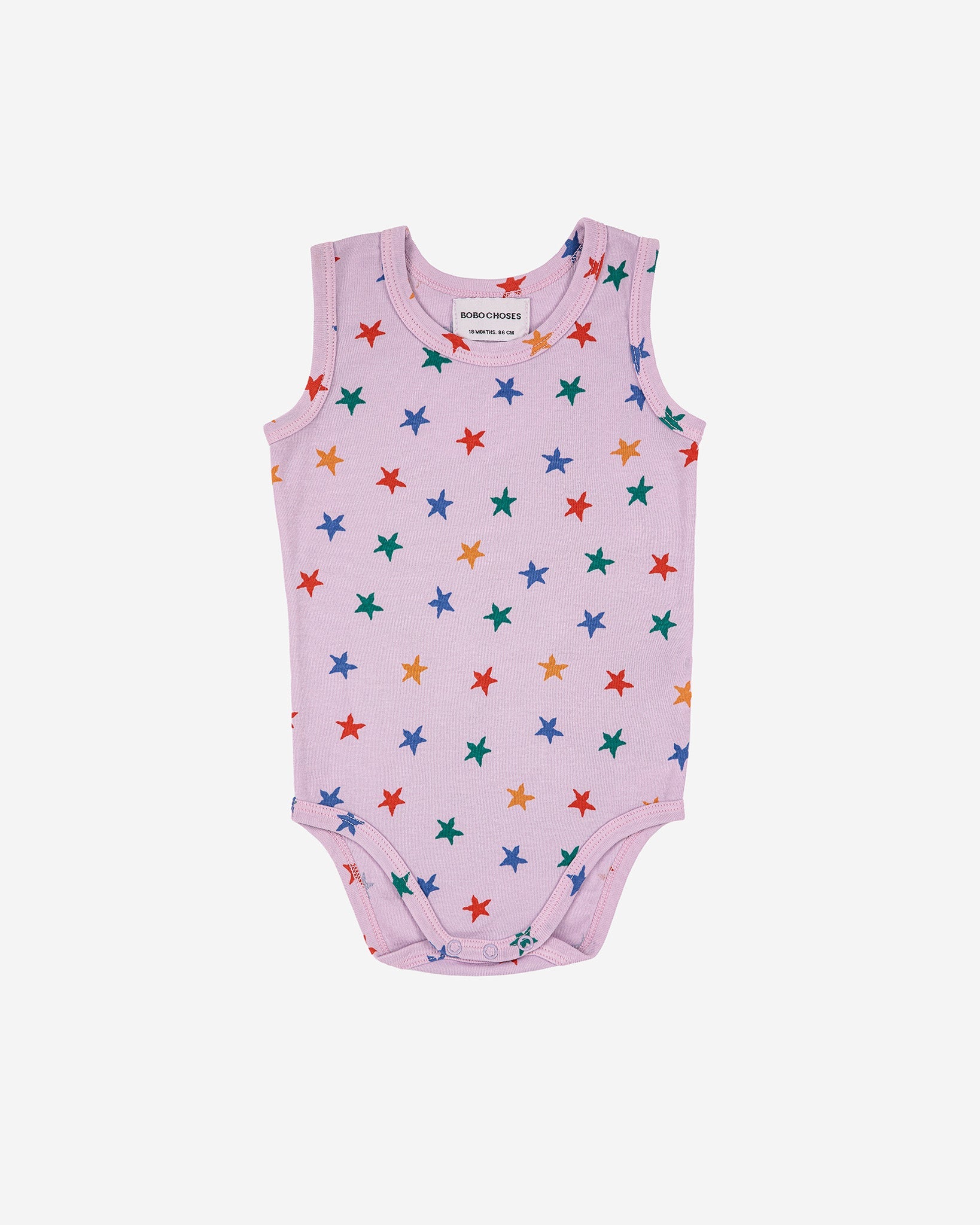 Bobo Choses Baby Multicolor Stars All Over Sleeveless Body