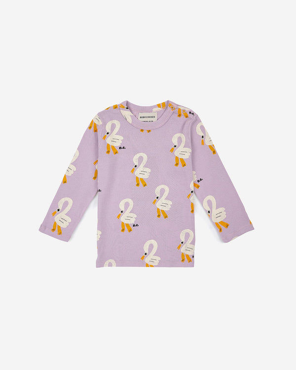 Bobo Choses Baby Pelican All Over Long Sleeve T-Shirt