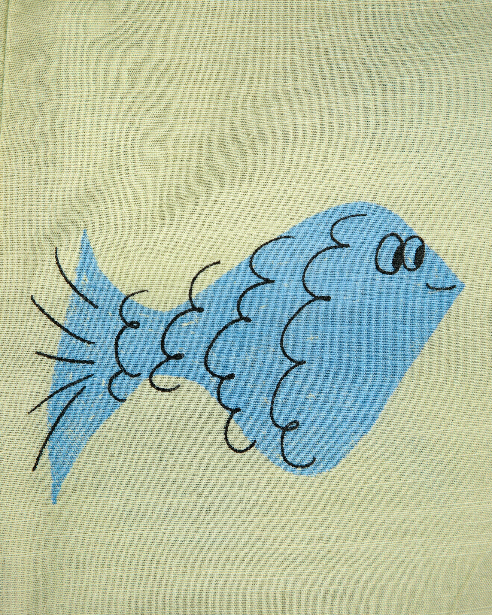 Bobo Choses Baby Muliticolor Fish All Over Woven Shorts