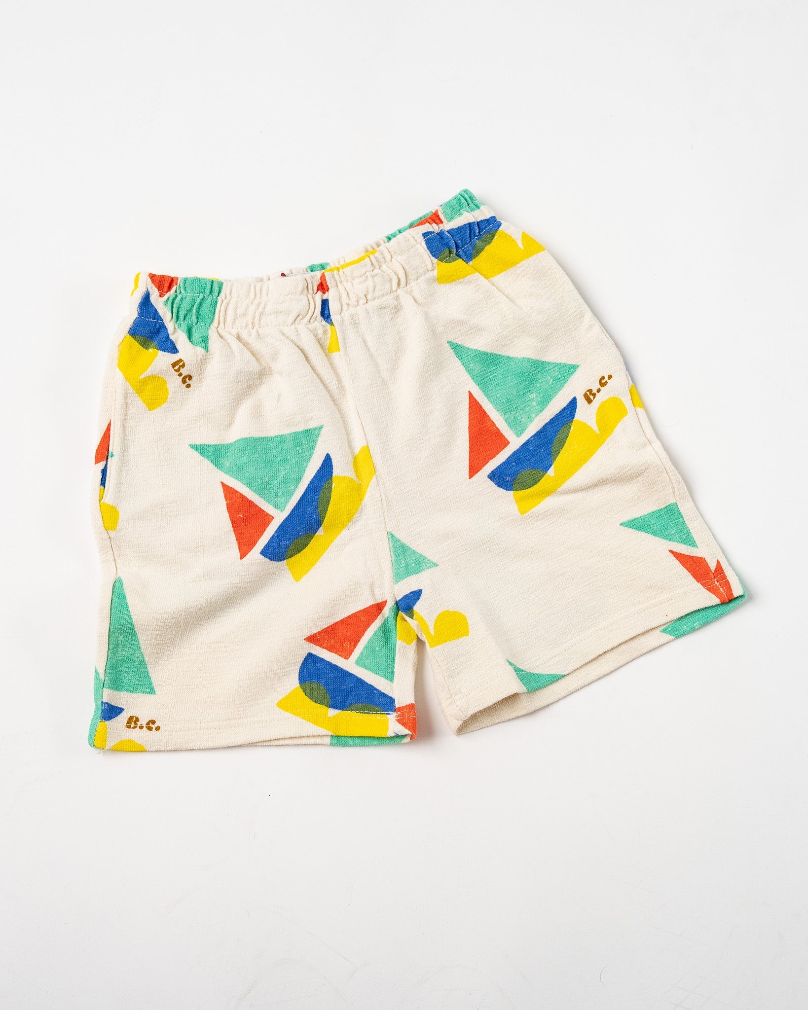 Bobo Choses Kids Multicolor Sail Boat All Over Bermuda Shorts